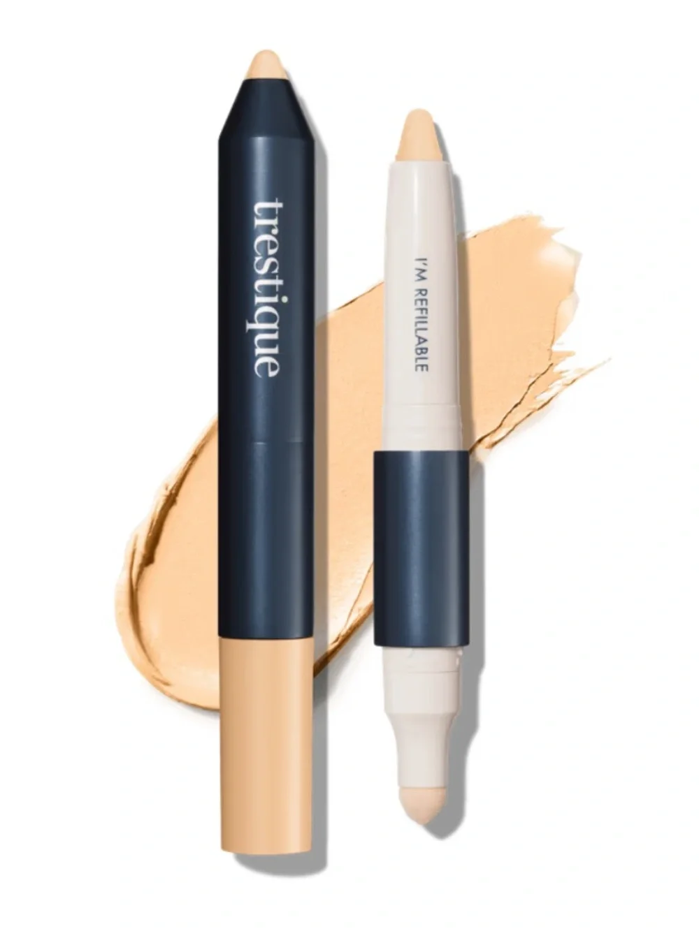 TRÈSTIQUE 2-in-1 Concealer Crayon + Sponge in Porcelain 1.8g BRAND NEW IN BOX